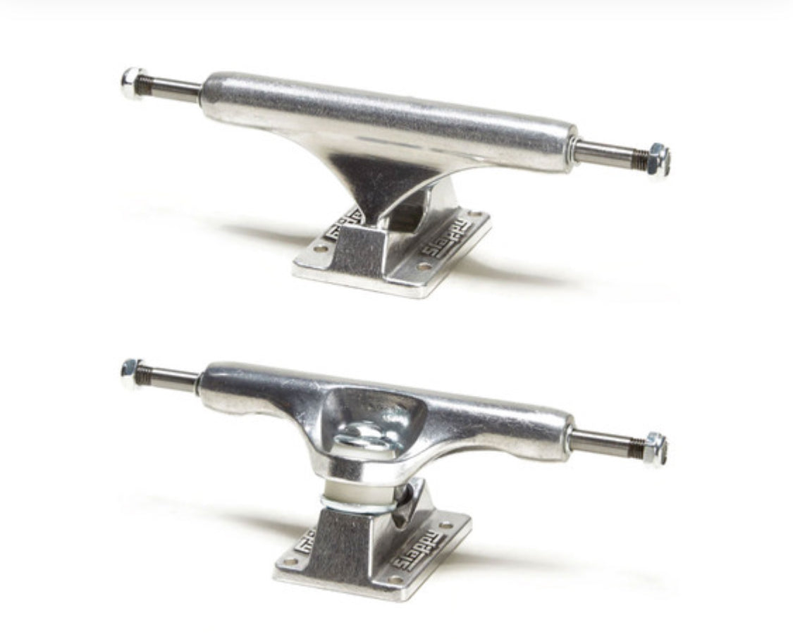 Slappy Truck Company ST1 Inverted Hollow Polished Skateboard Trucks - 6.5" Hanger 9.25" Axle (Set of 2)